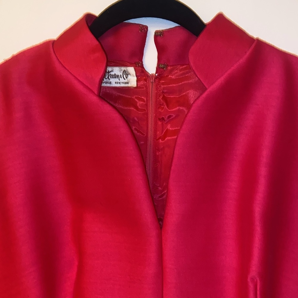 TV SHOW MMS Fifth Avenue B. Altman Candy Pink custom madeDress Vintage - Picture 6 of 11